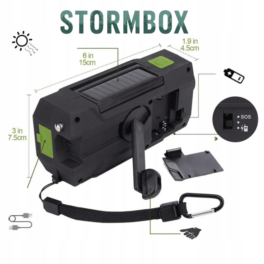 StormBox - Wielofunkcyjne Radio Surwiwalowe
7w1