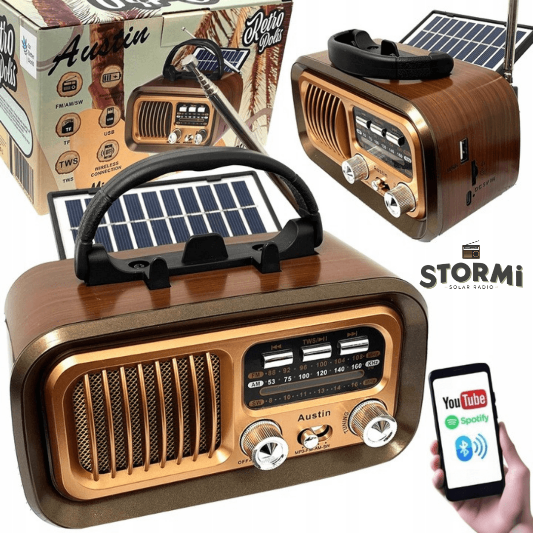 Stormi - Stylowe Wielofunkcyjne Radio Solarne