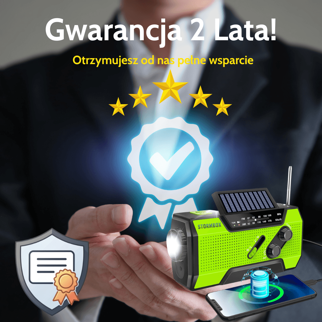 StormBox - Wielofunkcyjne Radio Surwiwalowe
7w1