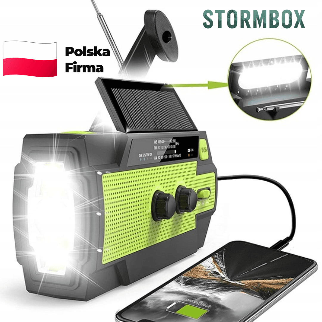 StormBox - Wielofunkcyjne Radio Surwiwalowe
7w1
