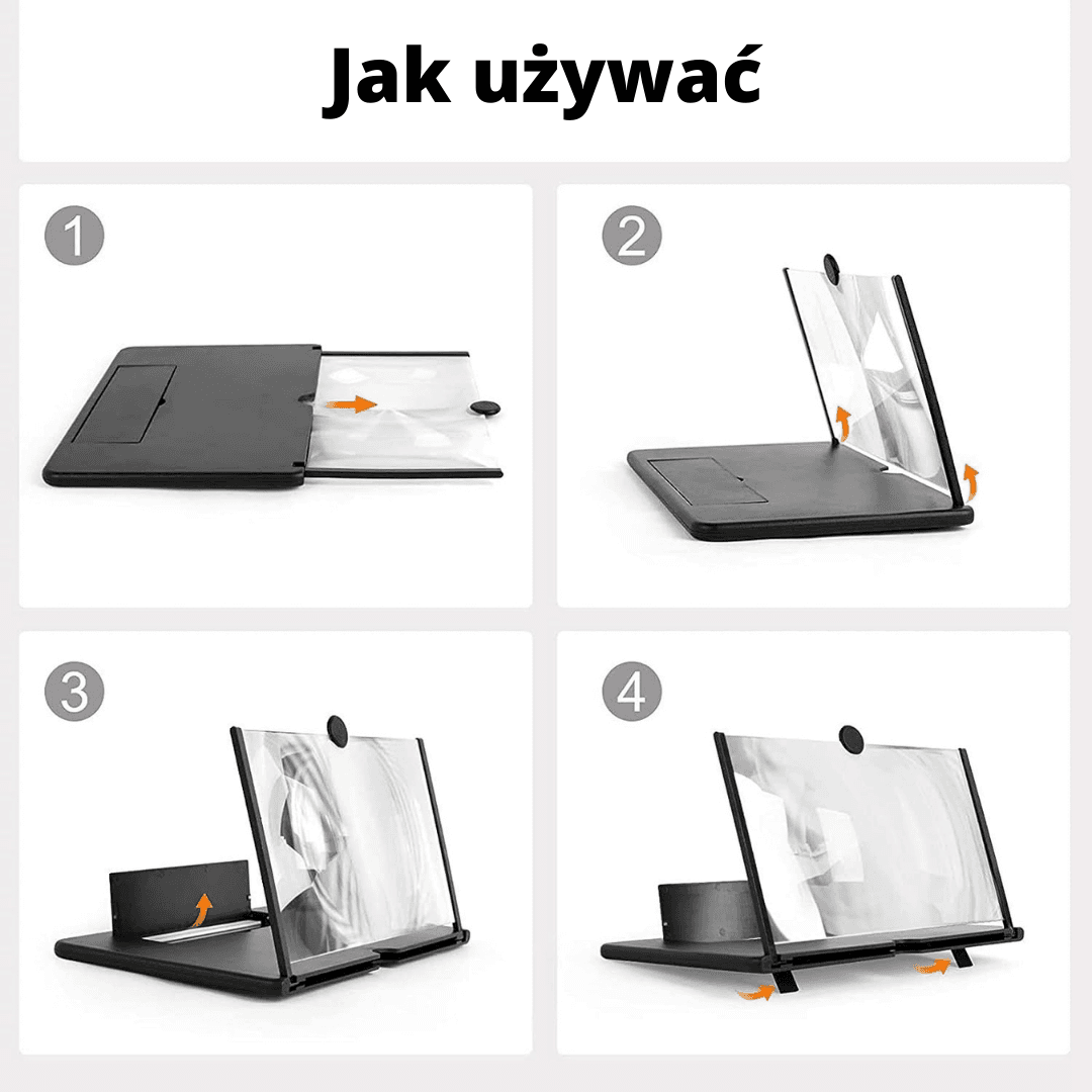 Ekran 3D Powiększający do telefonu