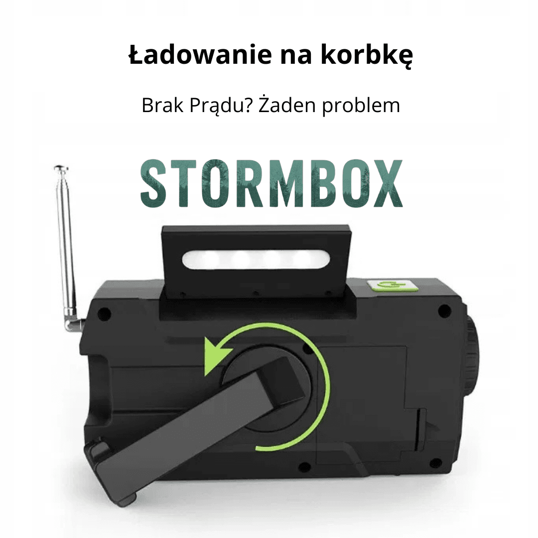 StormBox - Wielofunkcyjne Radio Surwiwalowe
7w1