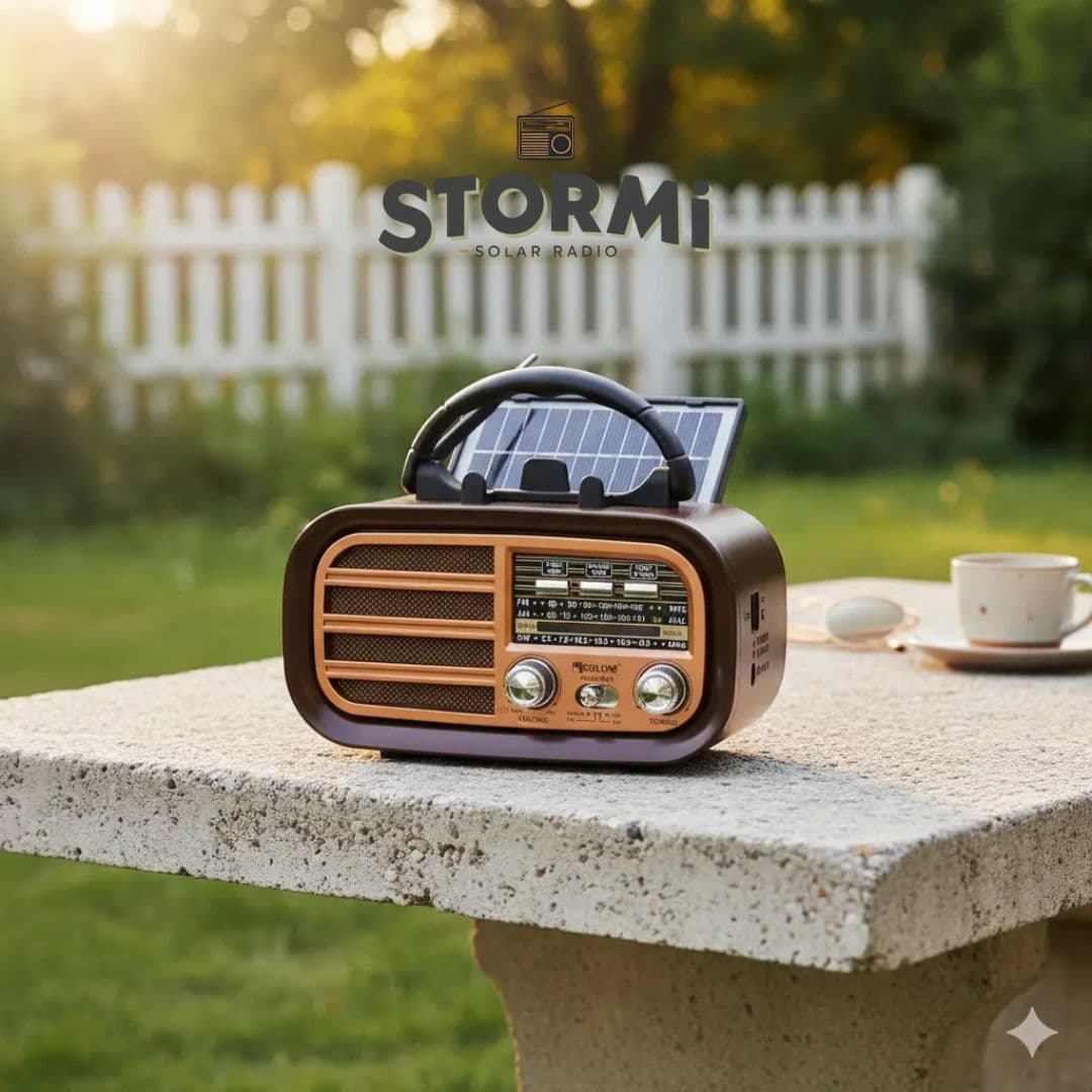 Stormi - Stylowe Wielofunkcyjne Radio Solarne