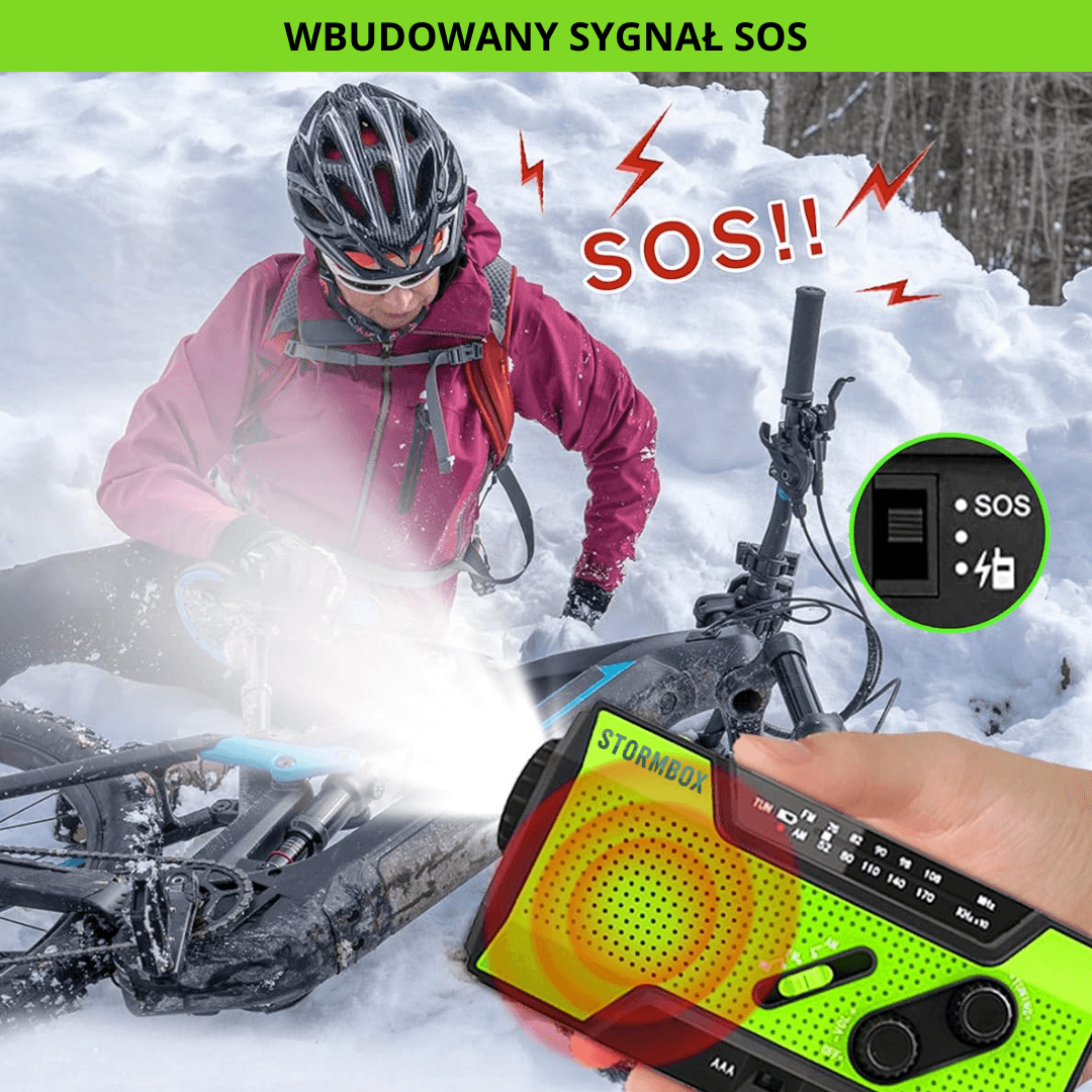 StormBox - Wielofunkcyjne Radio Surwiwalowe
7w1