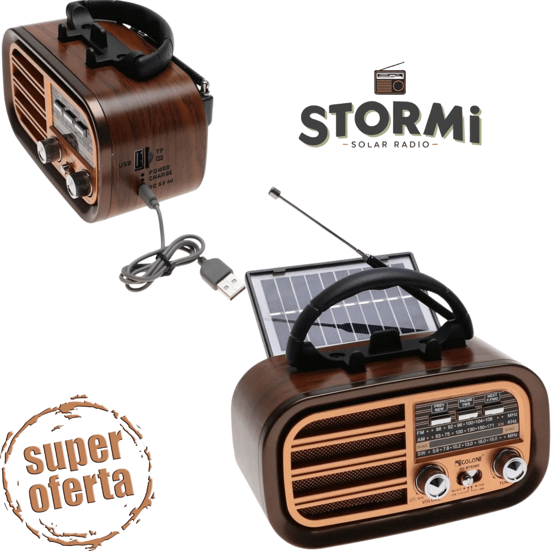 Stormi - Stylowe Wielofunkcyjne Radio Solarne