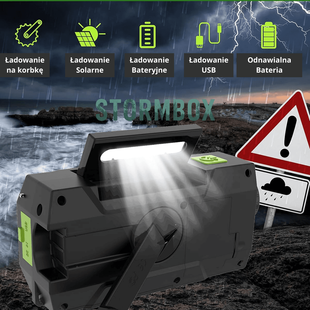 StormBox - Wielofunkcyjne Radio Surwiwalowe
7w1